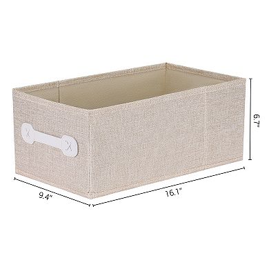 2 Pcs Storage Cube, Fabric Storage Bin with Handles for Shelves, Storage Basket Blankets