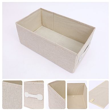 2 Pcs Storage Cube, Fabric Storage Bin with Handles for Shelves, Storage Basket Blankets