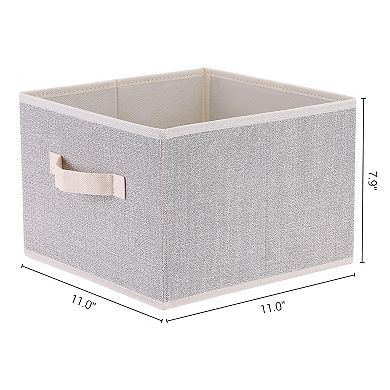 2 Pcs Storage Cube, Storage Bin for Shelves Closet, Storage Basket for Organizing Clothes Blankets