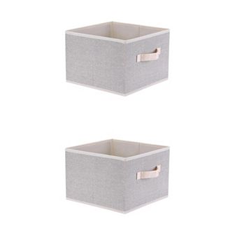 2 pc Storage Cube, Storage Bin for Shelves Closet, Storage Basket for Organizing Clothes Blankets