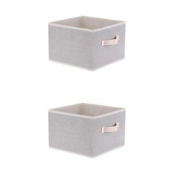 2 pc Storage Cube, Storage Bin for Shelves Closet, Storage Basket for Organizing Clothes Blankets