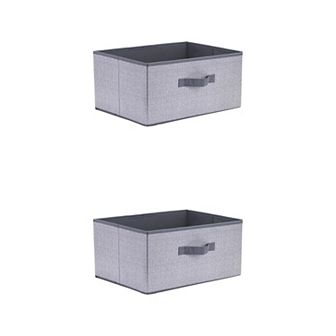 2 pc Storage Cube, Storage Bin for Shelves Closet, Storage Basket for Organizing Clothes Blankets