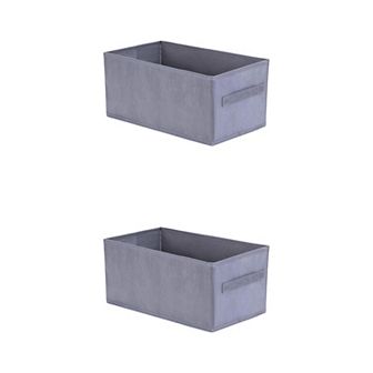 2 pc Storage Cube Fabric Storage Bins with Handles for Shelves Closet, Storage Basket
