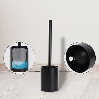 Stainless Steel Toilet Bowl Brush and Holder Wall Mounted Bathroom Essentials Small Scrubber 1 Pack