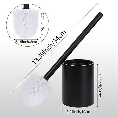 Stainless Steel Toilet Bowl Brush and Holder Wall Mounted Bathroom Essentials Small Scrubber 1 Pack