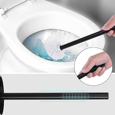 Stainless Steel Toilet Bowl Brush and Holder Wall Mounted Bathroom Essentials Small Scrubber 1 Pack