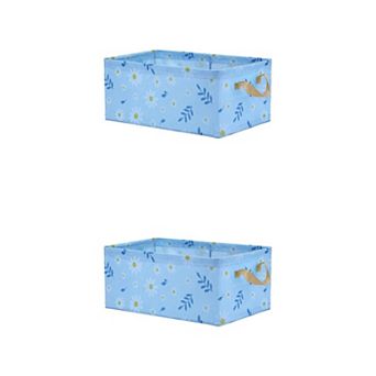 2 pc Storage Cube, Storage Bin with Handles for Shelves, Storage Basket for Organizing Clothes