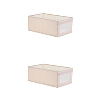 2 pc Storage Cube, Decorative Storage Bin, Foldable Storage Basket, Clothing Organizer