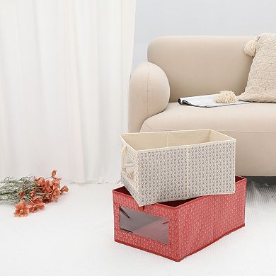 2 Pcs Storage Cube, Fabric Storage Bin for Shelves Closet, Storage Basket for Organizing Clothes