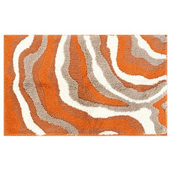 1 pc Abstract Bathroom Rug, Non-Slip Rugs Bath Mat Thickening Bath Rug Water Absorption Mats 20"x32"