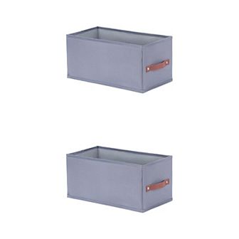 2 pc Storage Cube, Fabric Storage Bins for Shelves Closet, Foldable Storage Basket
