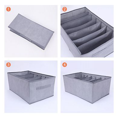 2 Pcs Storage Cube Fabric Storage Bin with Handles for Shelves Closet, Storage Basket