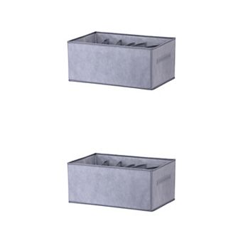 2 pc Storage Cube Fabric Storage Bin with Handles for Shelves Closet, Storage Basket