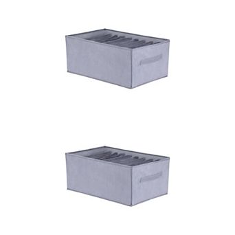 2 pc Storage Cube Fabric Storage Bin with Handles for Shelves Closet, Storage Basket