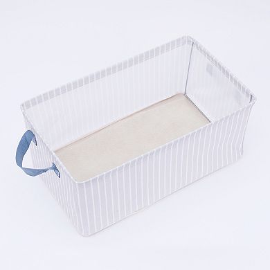 2 Pcs Storage Cube, Storage Bin with Handles, Sturdy Foldable Storage Basket Blanket