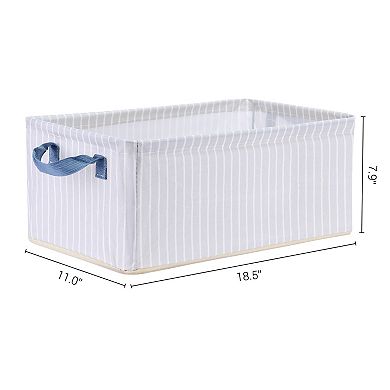 2 Pcs Storage Cube, Storage Bin with Handles, Sturdy Foldable Storage Basket Blanket
