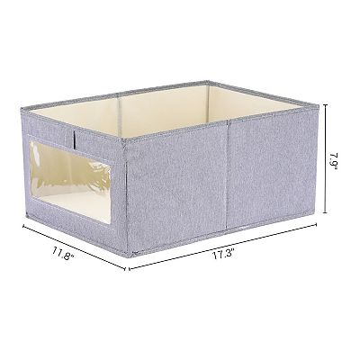 2 Pcs Storage Cube, Fabric Storage Bin for Shelves Closet, Storage Basket Blankets Books