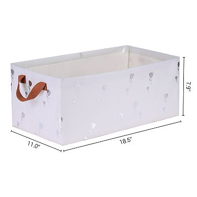 2 Pcs Storage Cube, Fabric Storage Bin with Handles for Shelves Closet, Storage Basket
