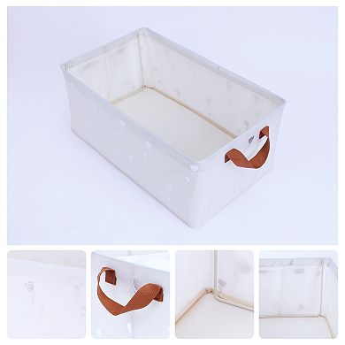 2 Pcs Storage Cube, Fabric Storage Bin with Handles for Shelves Closet, Storage Basket