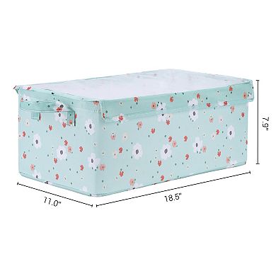 2 Pcs Storage Cube, Fabric Storage Bins with Handles for Shelves Closet, Storage Basket Not Lids