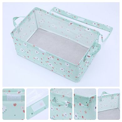 2 Pcs Storage Cube, Fabric Storage Bins with Handles for Shelves Closet, Storage Basket Not Lids