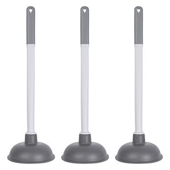 Toilet Bowl Plunger with Holder Plunger Pump Bathroom Cleaning, Toilet Household Accessories 3 Pack