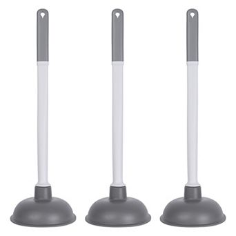 Toilet Bowl Plunger with Holder Plunger Pump Bathroom Cleaning, Toilet Household Accessories 3 Pack
