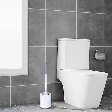 Toilet Brush and Holder Set, Household Essentials, Suspendable Toilet Bowl Brush 3 Pack