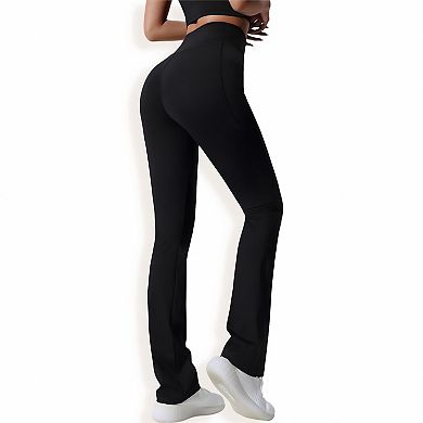 Women's Drapey Wide-Leg High-Waisted Yoga Pants
