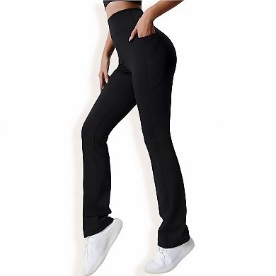Women's Drapey Wide-Leg High-Waisted Yoga Pants