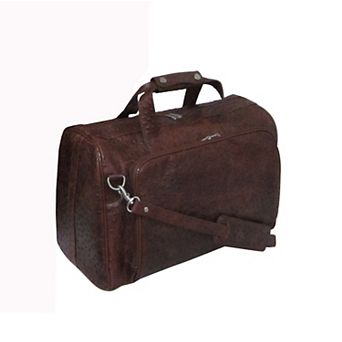 AmeriLeather 18-Inch Leather Weekender Duffel Bag