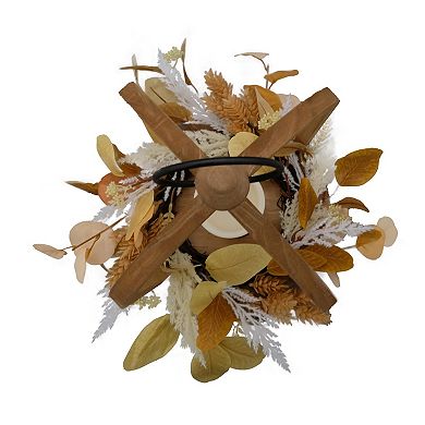 Celebrate Together™ Fall Wood Lantern with Botanicals Decor