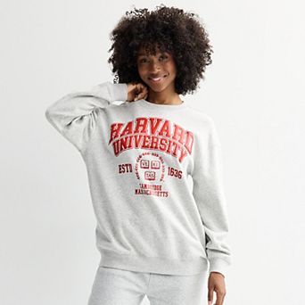 Juniors' Harvard University Graphic Fleece Pullover