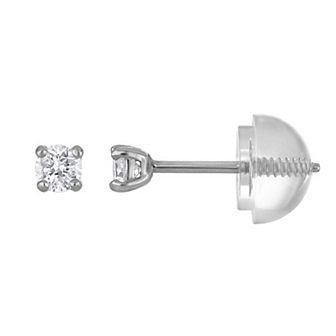 Junior Jewels 1/10 Carat T.W. Lab Grown Diamond Stud Earrings
