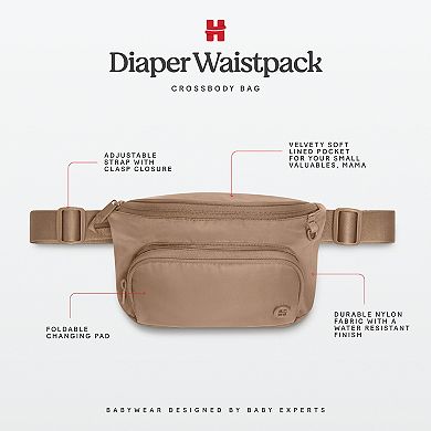 Huggies Babywear Diaper Waist Pack & Foldable Changing Pad 2-Piece Set