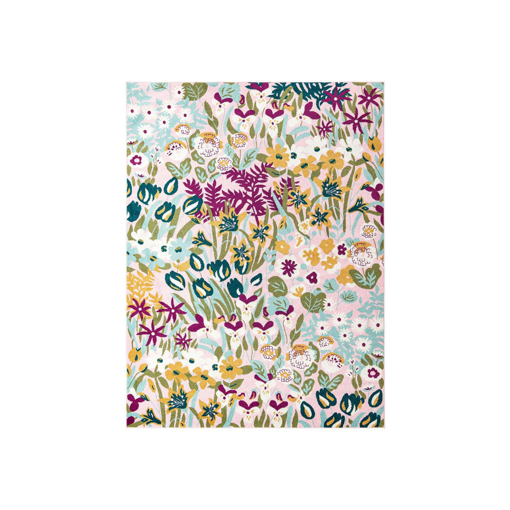 Rugs.com Celosia Bloom Rug, Pink