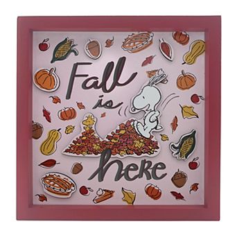 Celebrate Together™ Peanuts Snoopy Caption Box Fall is Here Table Decor