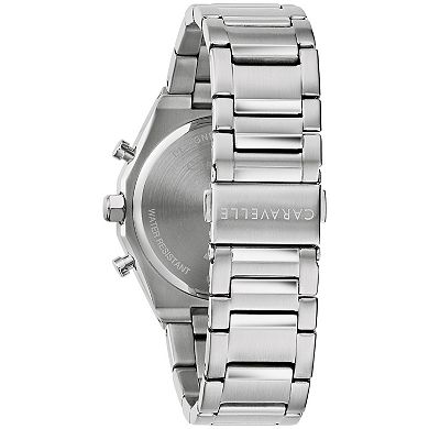 Caravelle by Bulova Men's Stainless Steel Grey Dial Chronograph Watch - 43A158