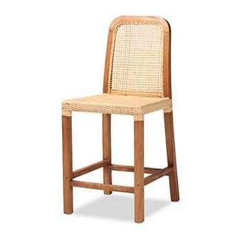 bali & pari Caspia Rattan Bar Stool