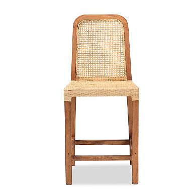 bali & pari Caspia Rattan Bar Stool
