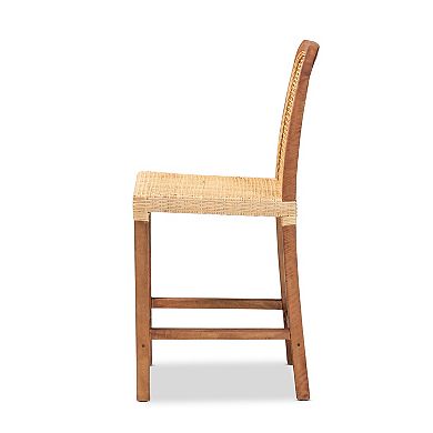 bali & pari Caspia Rattan Bar Stool
