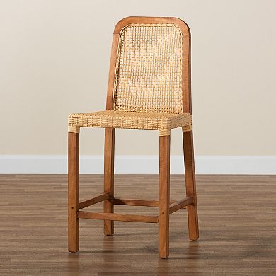 bali & pari Caspia Rattan Bar Stool