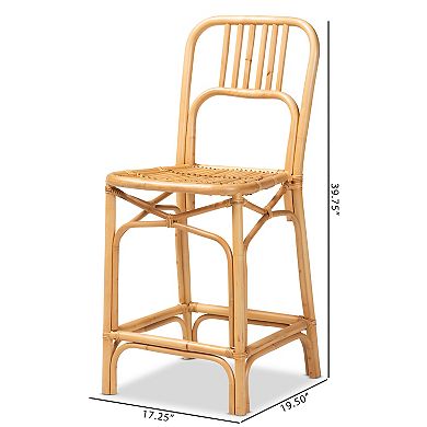 bali & pari Ivora Rattan Bar Stool