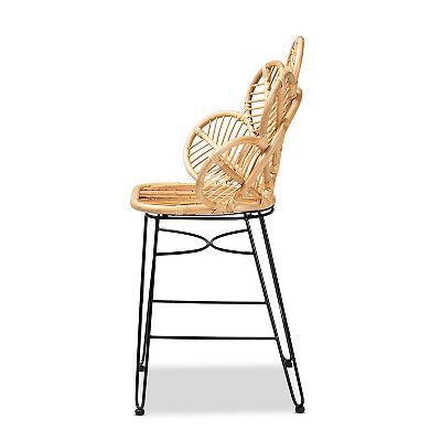 bali & pari Garan Rattan Bar Stool