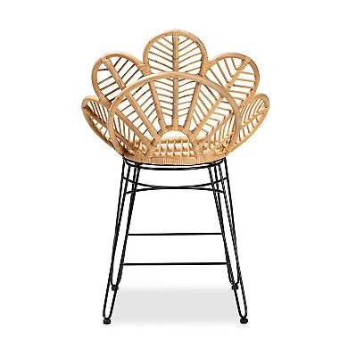 bali & pari Garan Rattan Bar Stool
