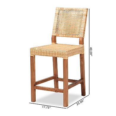 bali & pari Lesia Rattan Bar Stool