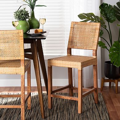 bali & pari Lesia Rattan Bar Stool
