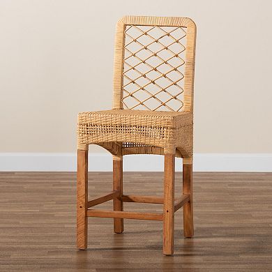 bali & pari Moscow Rattan Bar Stool