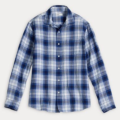 Men's Sonoma Goods For Life® Long Sleeve Double Weave Perfect Length Shirt