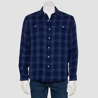 Men's Sonoma Goods For Life® Long Sleeve Double Weave Perfect Length Shirt